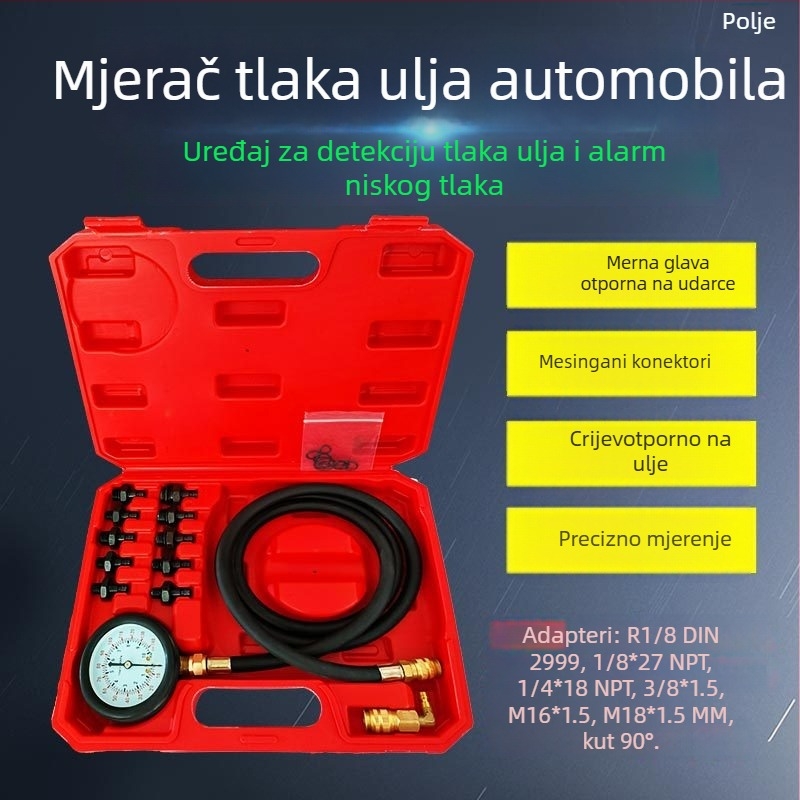 Mjerac tlaka ulja u automobilu i tester tlaka hidraulnog ulja - univerzalni alat za popravak automobila