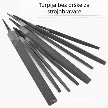 Set čeličnih fajlova za montažu: trokutasti, okrugli i četverokutni fajlovi u raznim veličinama (6–12 inča)