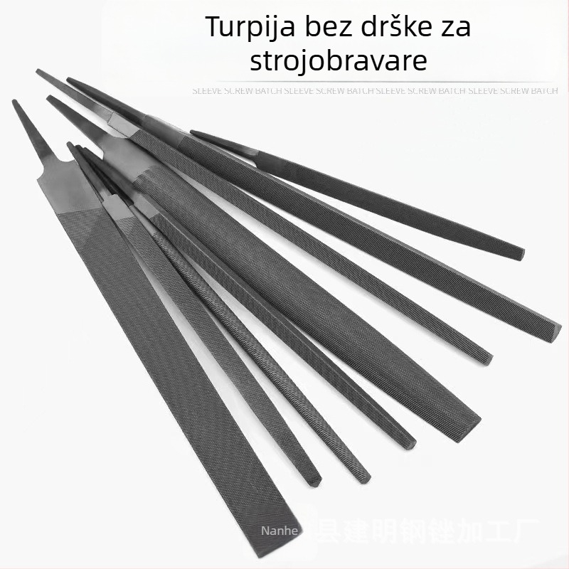Set čeličnih fajlova za montažu: trokutasti, okrugli i četverokutni fajlovi u raznim veličinama (6–12 inča)