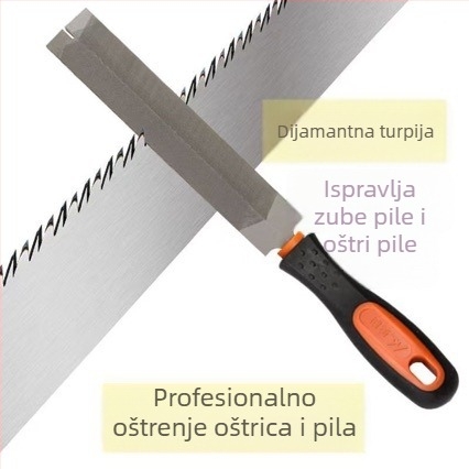Diamantski fajl u obliku romba s dvostrukim uzorkom za obradu drva