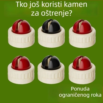 Stabilan alat za oštrenje s usisnom čašicom za kuhinjske nože i škare, dijamantni kamen za oštrenje