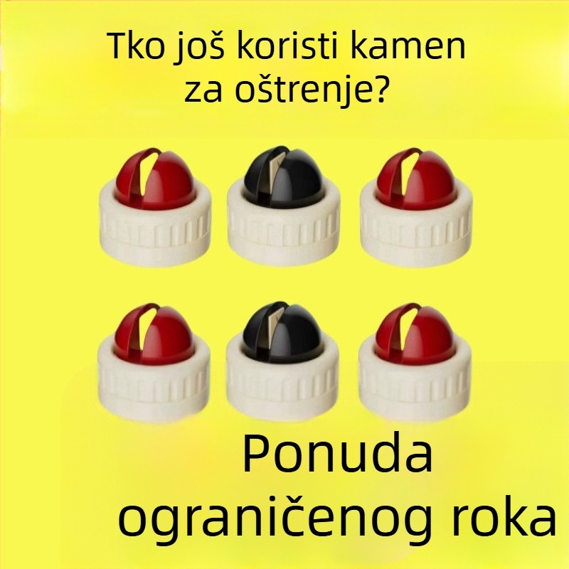 Stabilan alat za oštrenje s usisnom čašicom za kuhinjske nože i škare, dijamantni kamen za oštrenje
