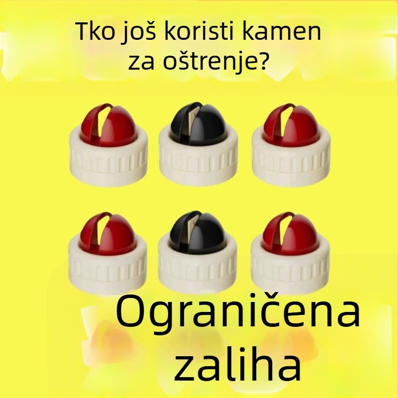 Stabilan alat za oštrenje s usisnom čašicom za kuhinjske nože i škare, dijamantni kamen za oštrenje