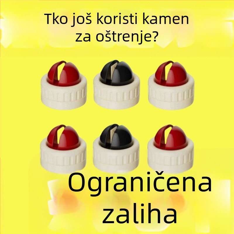 Stabilan alat za oštrenje s usisnom čašicom za kuhinjske nože i škare, dijamantni kamen za oštrenje