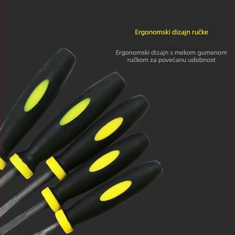 Set od 6 komada drvenih raspova za obradu drveta – fini zubi, mini raspovi i ravni fajlovi