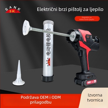 Električni pištolj za ljepilo s dvostrukom namjenom za staklo i strukturna ljepila