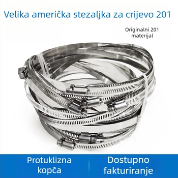 201 nehrđajući čelični steznik za cijevi s prstenom za montažu s otvorima za električne stupove i projekte rasvjete