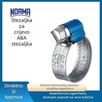 Norma ABA nehrđajuća čelična stezaljka za crijevo za ekstremnu hladnoću, teška vozila — nominalni promjer 8–200 mm, raspon stezanja 8–205 mm