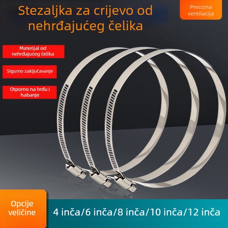 Nehrđajuće čelične stezaljke za crijeve i cijevi, američkog stila, vodovodna oprema
