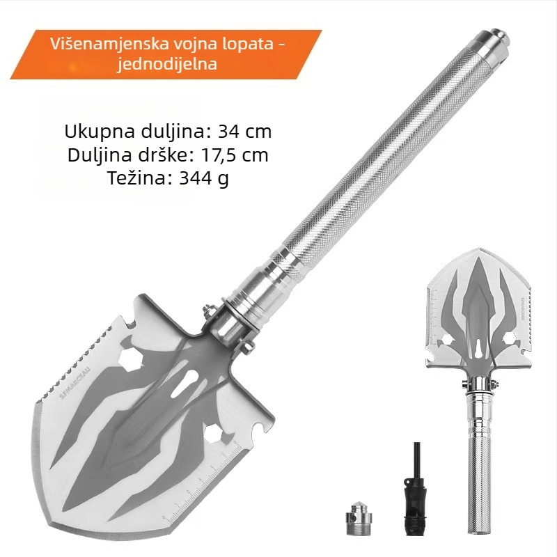 Vanjska višenamjenska sklopiva vojna lopata za vozila, ribolov, vrtlarstvo i poljoprivredu
