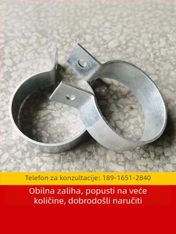 Uzemnjiva skoba za 2-inč galvaniziranu cijev, tip 102O; držač za potpuno kružno i polukružnu cijev, U-oblik držač za jednu cijev.