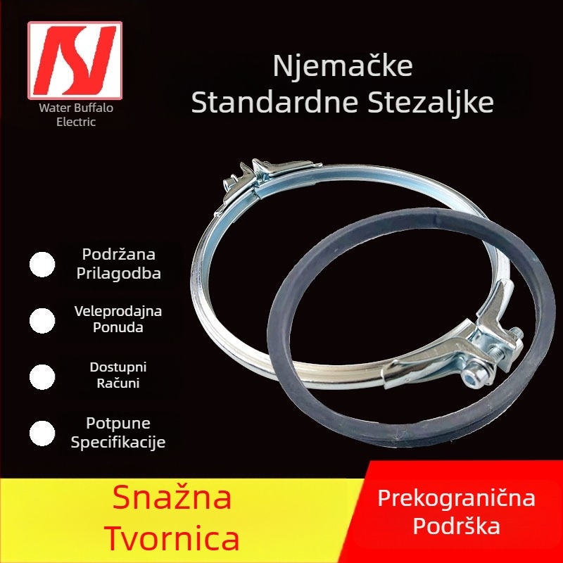 Pozlaćena dvostruka stezaljka za cijev, njemačkog stila, teške izrade, brzo učvršćivanje, modulni prsten