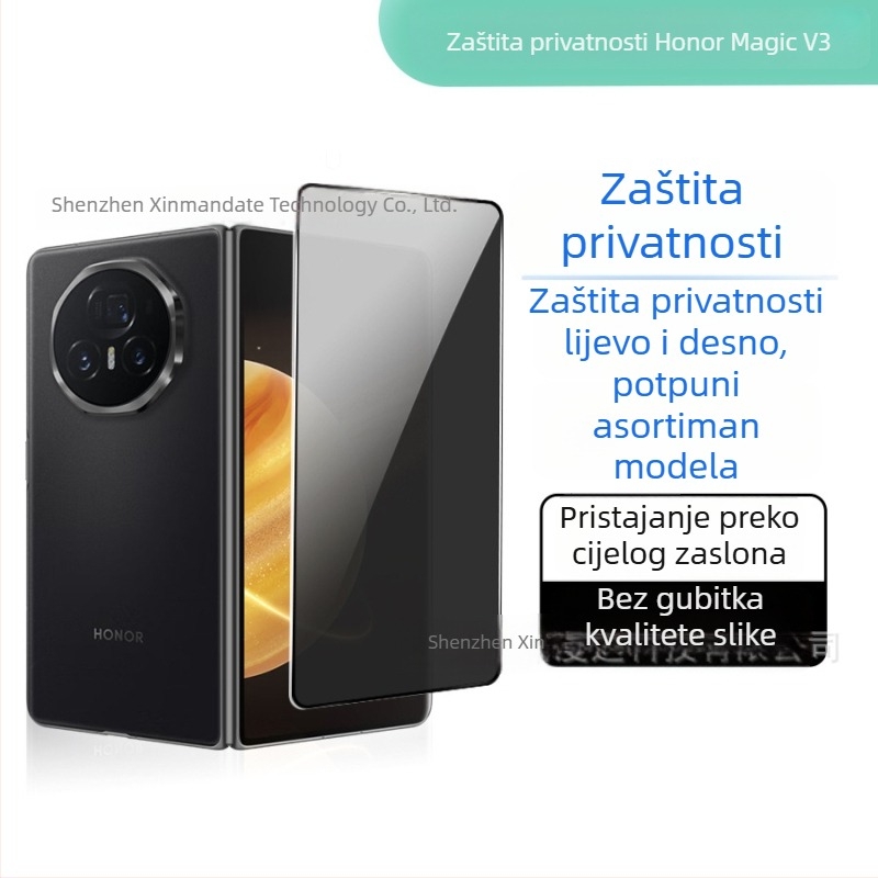 Zaštitno staklo s zaštitom privatnosti za Glory Magic V3/V2 savitljivi zaslon