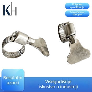 Željezna ručna stezna spona za vodovodne cijevi, fiksna, jednostavna ugradnja