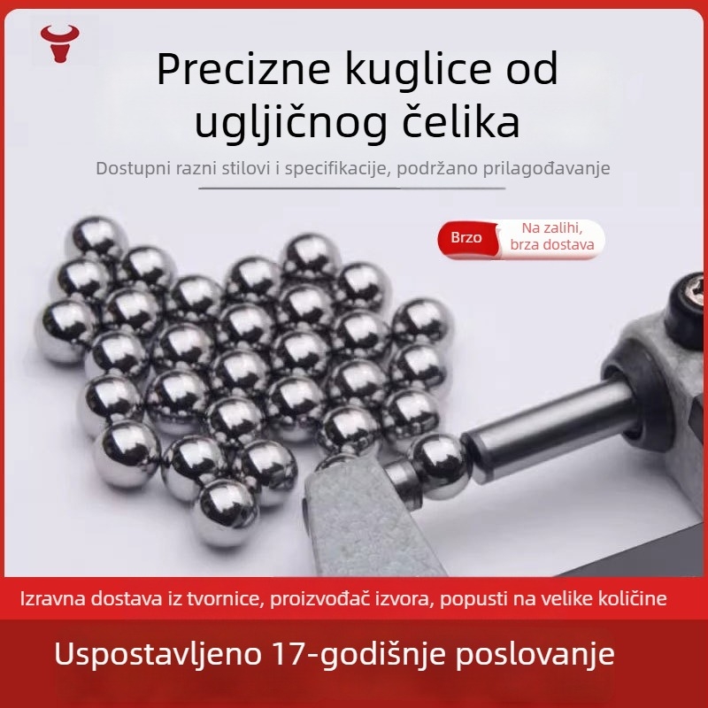 Otporne kuglice od karbonske čeli za ležaje, promjeri 2.0, 2.3, 2.381, 5.5, 6.35 mm