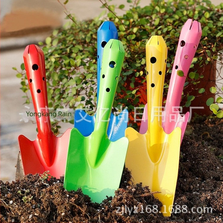 Mala željezna lopata za kućno balkonsko vrtlarenje, debela lopata s integriranom metalnom drškom, vrtni alat za sadnju cvijeća i povrća