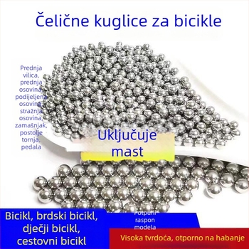 Čelične kuglice za ležaje bicikla, 3–6 mm, za prednju os, srednju os i stražnju os — za planinske i dječje bicikle