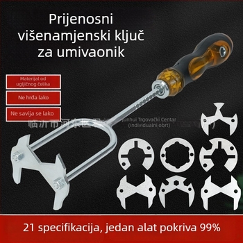 Novi univerzalni ključ za sudoper i vodovod – instalacija i demontaža, višenamjenski