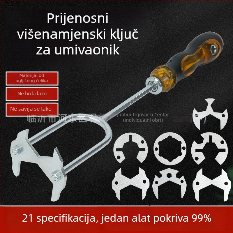 Novi univerzalni ključ za sudoper i vodovod – instalacija i demontaža, višenamjenski