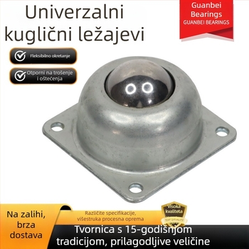 Nerđajući čelični univerzalni kuglični ležajevi za prijenos materijala kroz transportere, teški ležajevi Bull Eye kotača