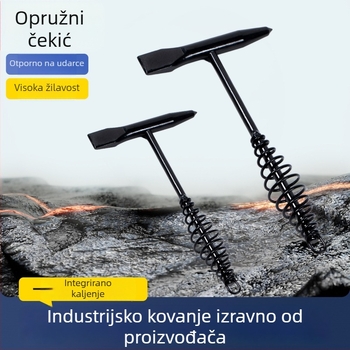 Kladivo s oprugom za zavarivanje s špicastom glavom, uklanjanje hrđe, viseći alat za udaranje