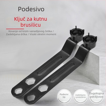 Debeli podesivi ključ za kutnu brusilicu - nastavak s četiri zuba za rastavljanje
