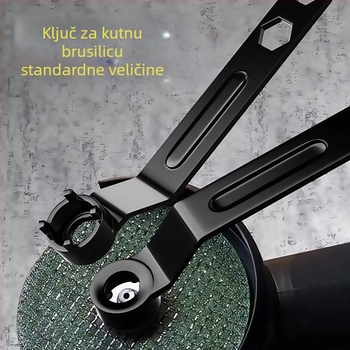 Debeli podesivi ključ za kutnu brusilicu - nastavak s četiri zuba za rastavljanje