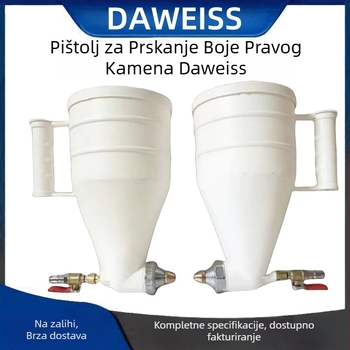 Sanmu pištolj za sprej kamen boje – plastični sprej za latex boju, vanjski zid, pneumatski tip s gornjim punjenjem