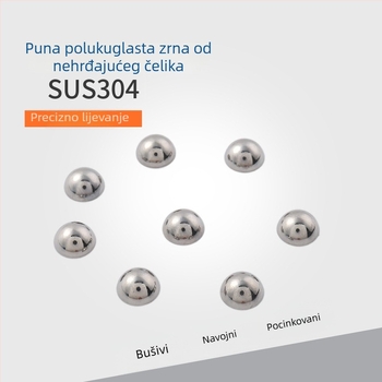 Čvrsta nehrđajuća čelična polusferična perla, 304, otporna na koroziju