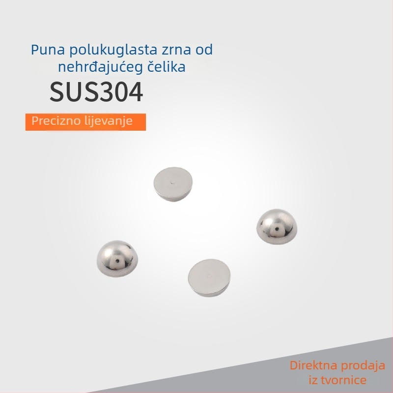Čvrsta nehrđajuća čelična polusferična perla, 304, otporna na koroziju