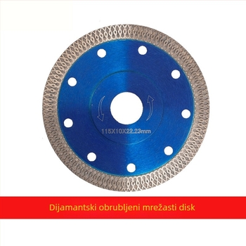 Dijamantni disk za rezanje s mrežastim uzorkom za pločice, mramor i keramiku – valoviti uzorak mreže, čisti rez