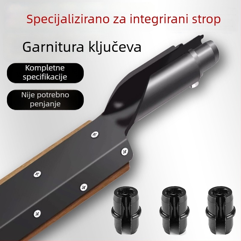 Set za montažu stropa s visećim šipkama, ključem, vijcima i žicom za okvir od lake čelične gips ploče.