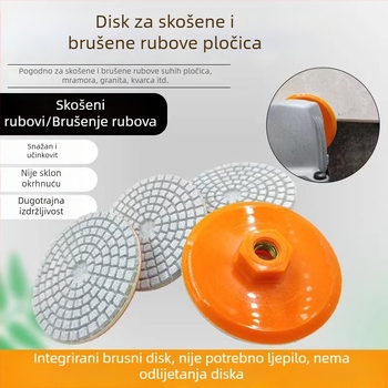 Integrirani disk za brušenje za poliranje pločica, oblikovanje rubova granita i obrada rubova mramora i kamena