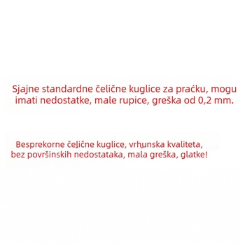Sjajne kuglice od ugljičnog čelika, 9 mm, bez ulja