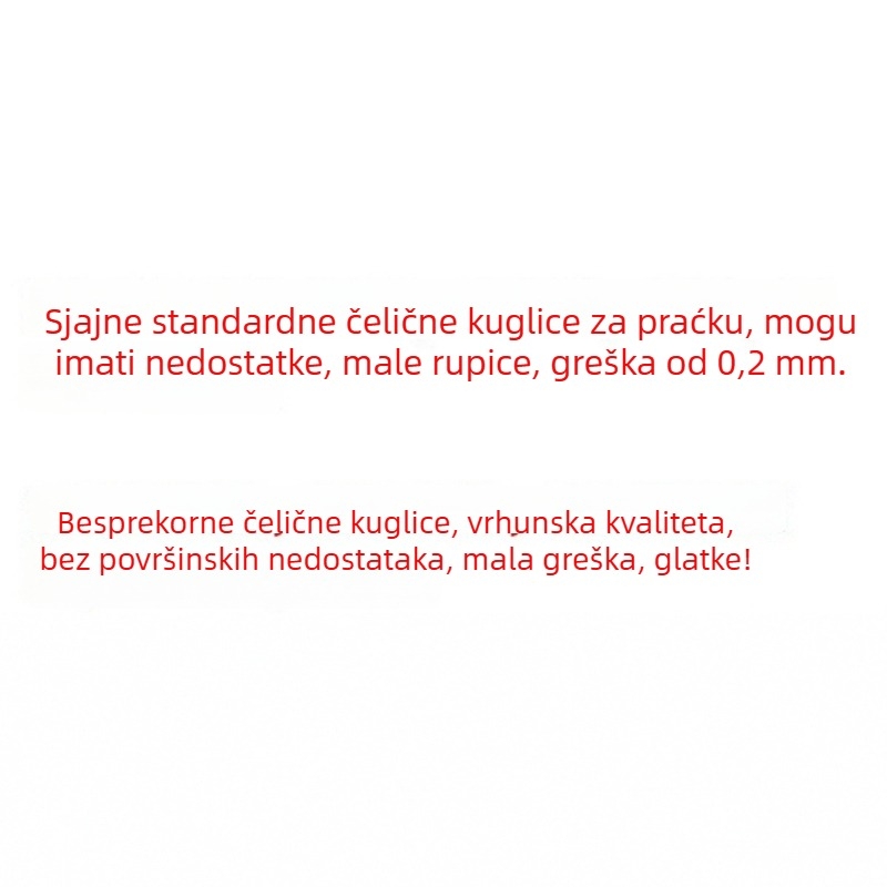 Sjajne kuglice od ugljičnog čelika, 9 mm, bez ulja
