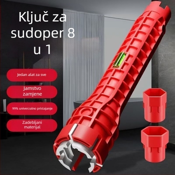 Osam u jednoj – višenamjenski ključ za umivaonik, alat za instalaciju vodovoda i slavina