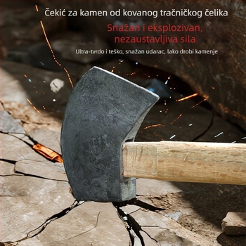 Kamenarski čekić s četvrtastom glavom, starinski ručni čekić za majstore, razni modeli i stilovi za lomljenje kamena