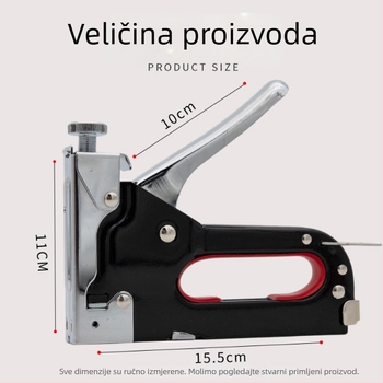 Teški, višenamjenski pištolj za čavle, četiri načina rada, ručni poluautomatni alat za stolarske radove