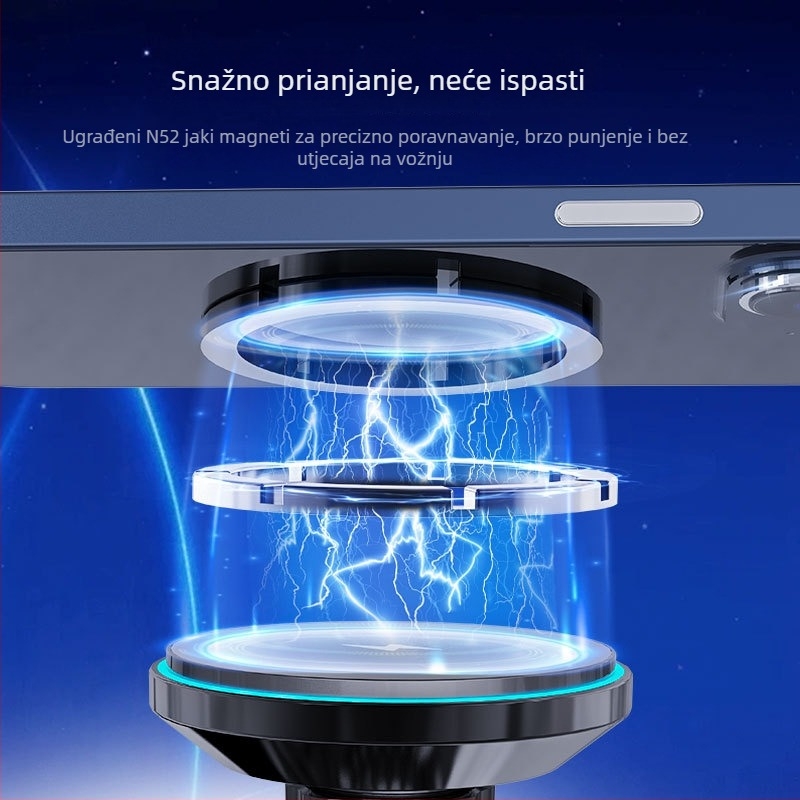C38 magnetsko bežično punjenje za automobil za iPhone