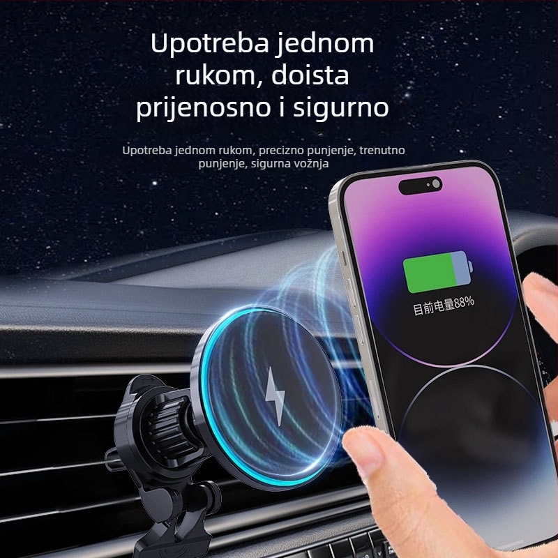 C38 magnetsko bežično punjenje za automobil za iPhone
