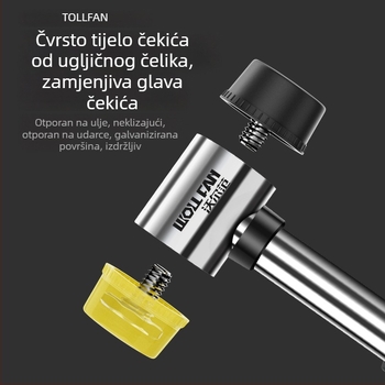 Alat za popravak udubljenja karoserije automobila s nivelirajućom olovkom i gumovim čekićem za nevidljivo izravnavanje površine