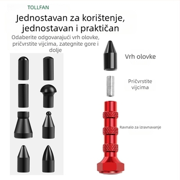 Alat za popravak udubljenja karoserije automobila s nivelirajućom olovkom i gumovim čekićem za nevidljivo izravnavanje površine
