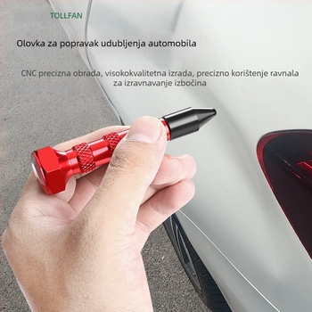 Alat za popravak udubljenja karoserije automobila s nivelirajućom olovkom i gumovim čekićem za nevidljivo izravnavanje površine
