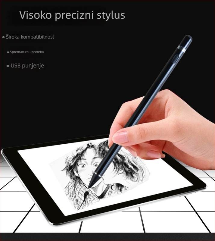 Kapacitivni stylus za Huawei telefone i tablete, Apple Pencil, stylus za dodirni zaslon iPad, sprječava slučajno dodirivanje