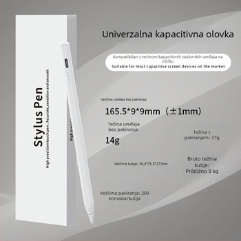 Univerzalni kapacitivni stylus za tablete i telefone, kompatibilan s iPadom, Apple, Huawei, Xiaomi i Lenovo.