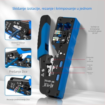 Smart Mouse NF-5015C Kliješta za mrežni kabel, 6P/8P, višenamjenski alat za rezanje žica
