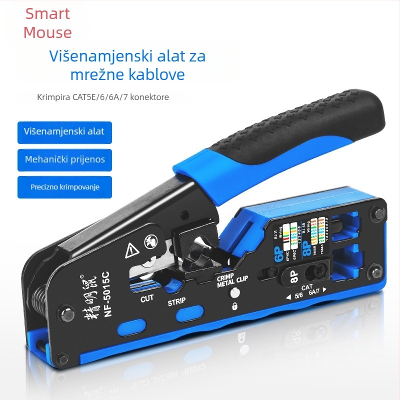 Smart Mouse NF-5015C Kliješta za mrežni kabel, 6P/8P, višenamjenski alat za rezanje žica