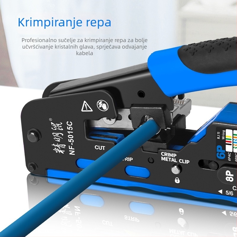 Smart Mouse NF-5015C Kliješta za mrežni kabel, 6P/8P, višenamjenski alat za rezanje žica