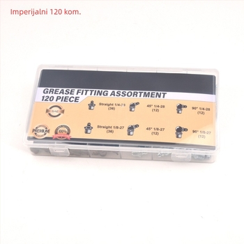 QP11 Set maznih priključaka, metrički i imperijalni veličine, 120Pcs/240Pcs, M6 M8 M10, 1/4 SAE, 1/8 NPT