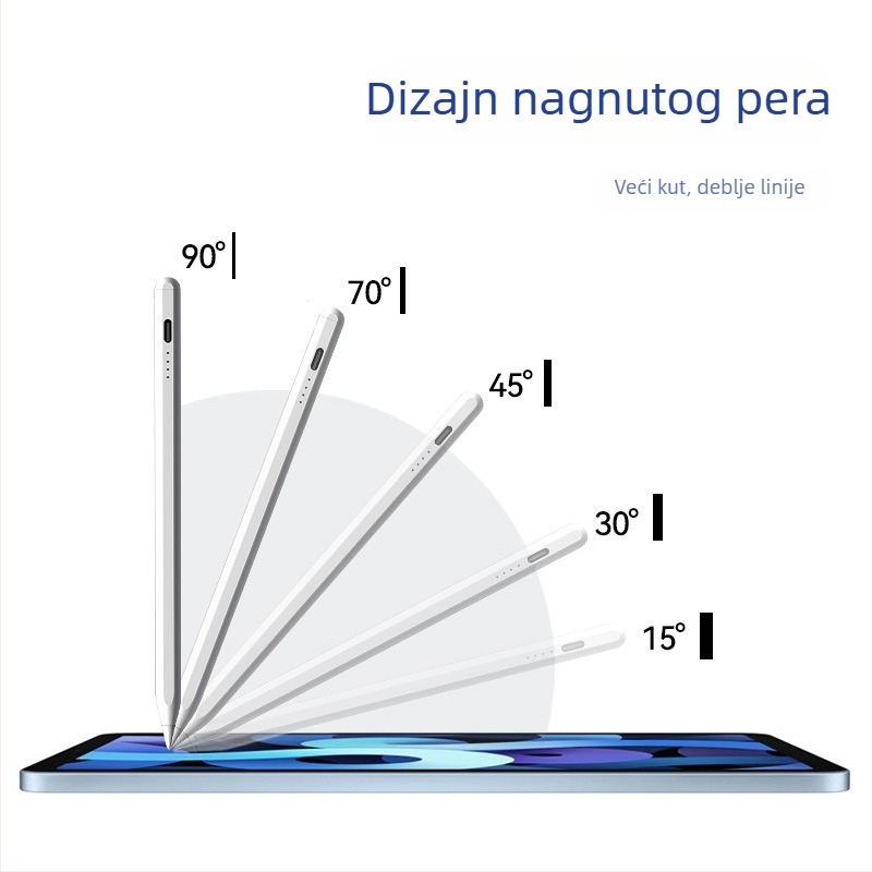 Kapacitivna olovka za iPad — olovka za crtanje s zaštitom od slučajnog dodira